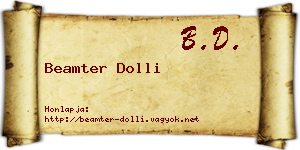 Beamter Dolli névjegykártya